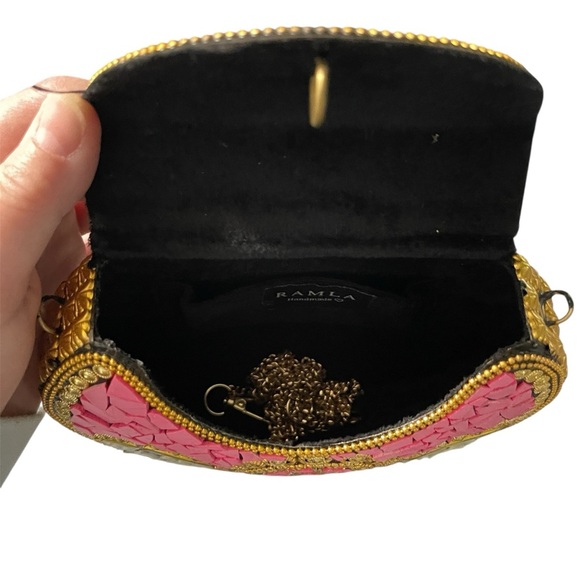 NEW‼️RAMLA Beverly Hills Mosaic Mini Handbag with Detachable Chain Strap - Picture 5 of 13